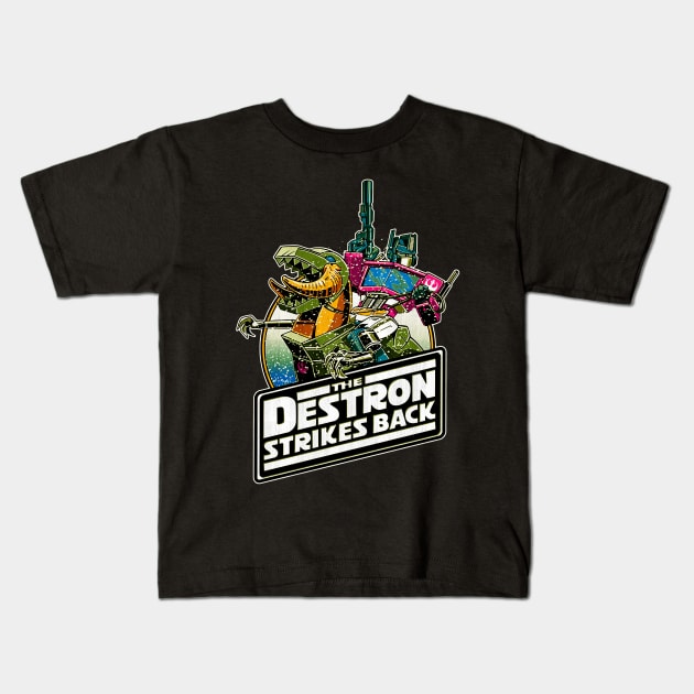 the destron strikes back Kids T-Shirt by hamaka